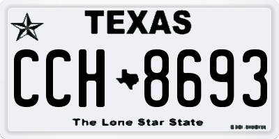 TX license plate CCH8693