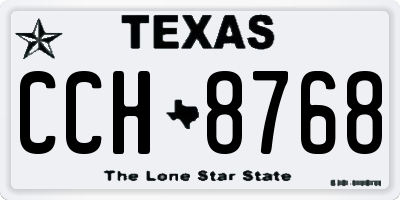 TX license plate CCH8768