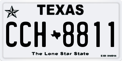 TX license plate CCH8811