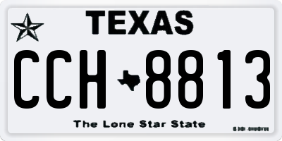 TX license plate CCH8813