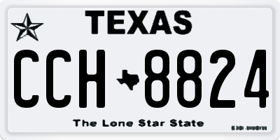 TX license plate CCH8824