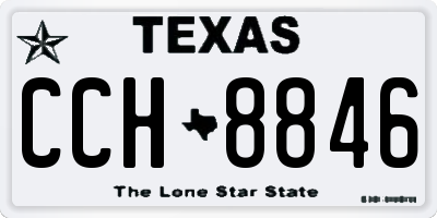TX license plate CCH8846