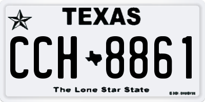 TX license plate CCH8861
