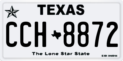 TX license plate CCH8872
