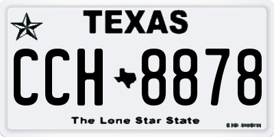 TX license plate CCH8878