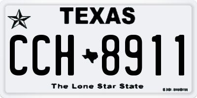 TX license plate CCH8911