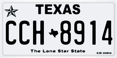 TX license plate CCH8914