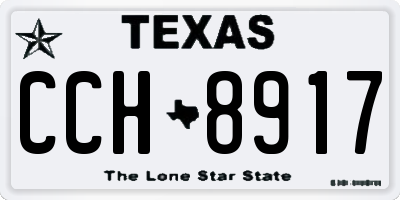 TX license plate CCH8917