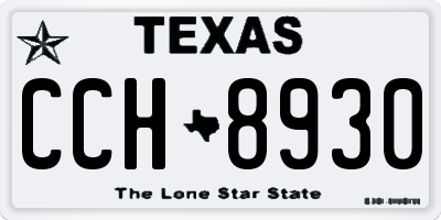TX license plate CCH8930