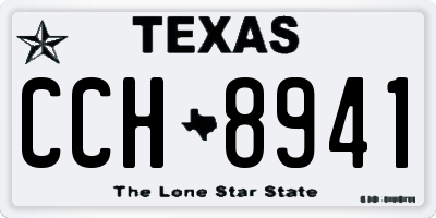 TX license plate CCH8941