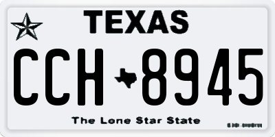 TX license plate CCH8945