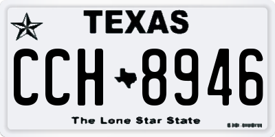TX license plate CCH8946