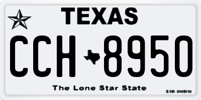 TX license plate CCH8950