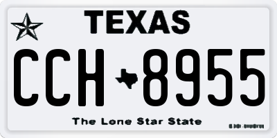 TX license plate CCH8955