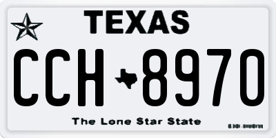 TX license plate CCH8970