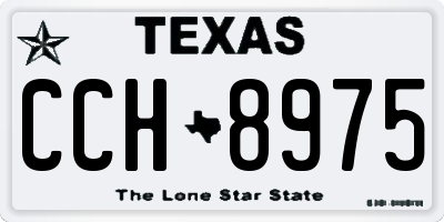 TX license plate CCH8975