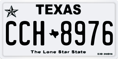 TX license plate CCH8976