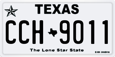 TX license plate CCH9011