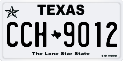 TX license plate CCH9012