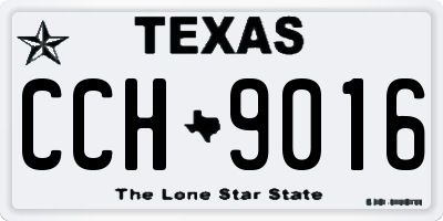TX license plate CCH9016