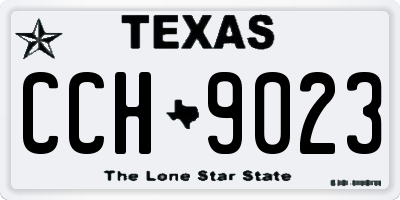 TX license plate CCH9023