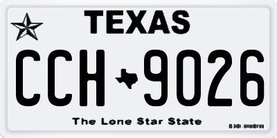 TX license plate CCH9026