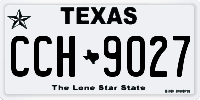 TX license plate CCH9027