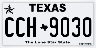 TX license plate CCH9030