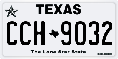 TX license plate CCH9032