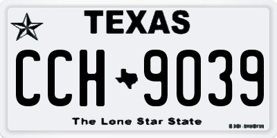 TX license plate CCH9039