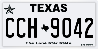 TX license plate CCH9042