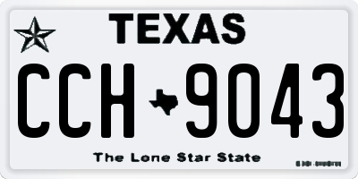 TX license plate CCH9043