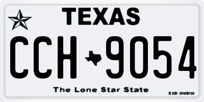 TX license plate CCH9054