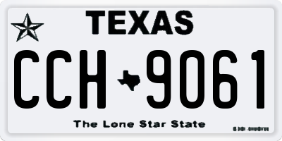 TX license plate CCH9061