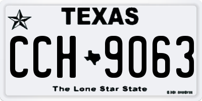 TX license plate CCH9063