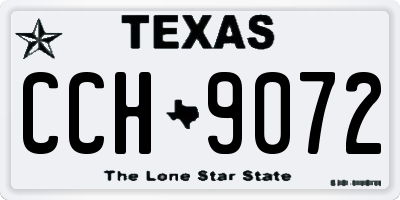 TX license plate CCH9072