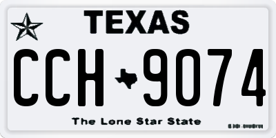 TX license plate CCH9074
