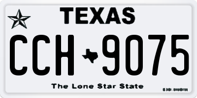 TX license plate CCH9075