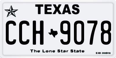 TX license plate CCH9078