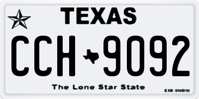 TX license plate CCH9092