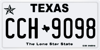 TX license plate CCH9098