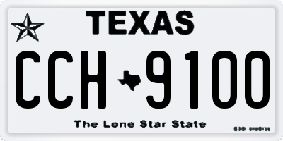 TX license plate CCH9100