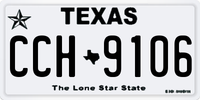 TX license plate CCH9106