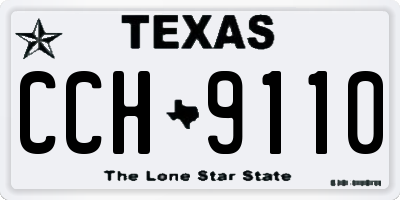 TX license plate CCH9110