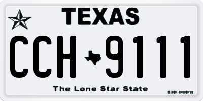 TX license plate CCH9111