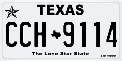TX license plate CCH9114
