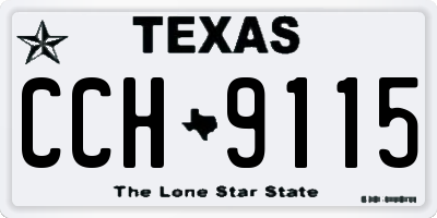TX license plate CCH9115