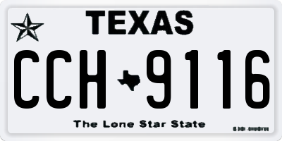 TX license plate CCH9116
