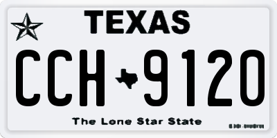 TX license plate CCH9120