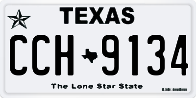 TX license plate CCH9134